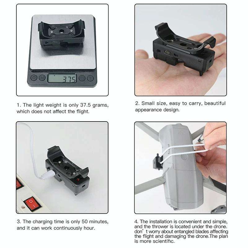 For DJI Mini 2 Drone RCSTQ Transport Thrower Drop Device