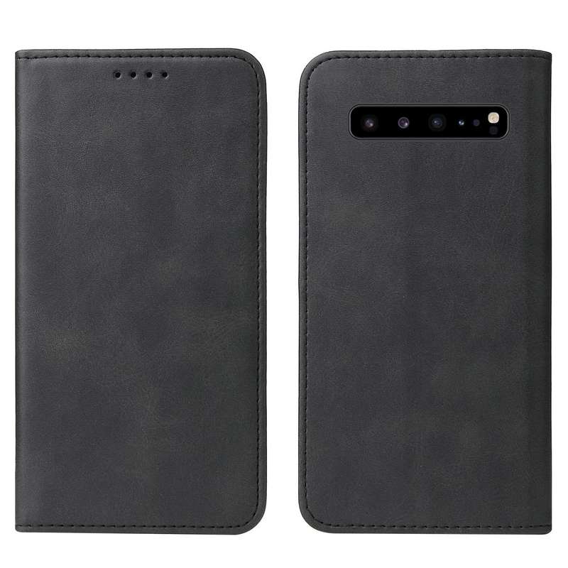 For Samsung Galaxy S10 5G Magnetic Closure Leather Phone Case(Black)