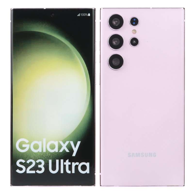 For Samsung Galaxy S23 Ultra 5G Color Screen Non-Working Fake Dummy Display Model(Lavender Purple)