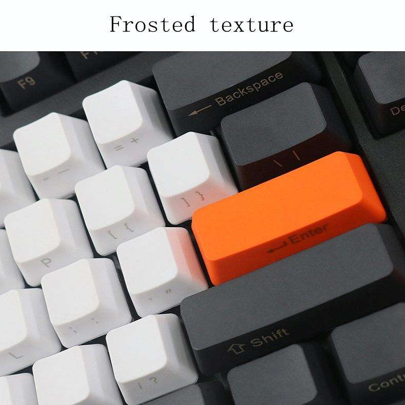 Mechanical Keyboard Laser PBT Keycap Titanium Black Side Words