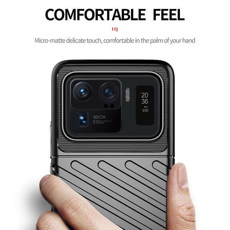 For Xiaomi Mi 11 Ultra Thunderbolt Shockproof TPU Protective Soft Case(Black)