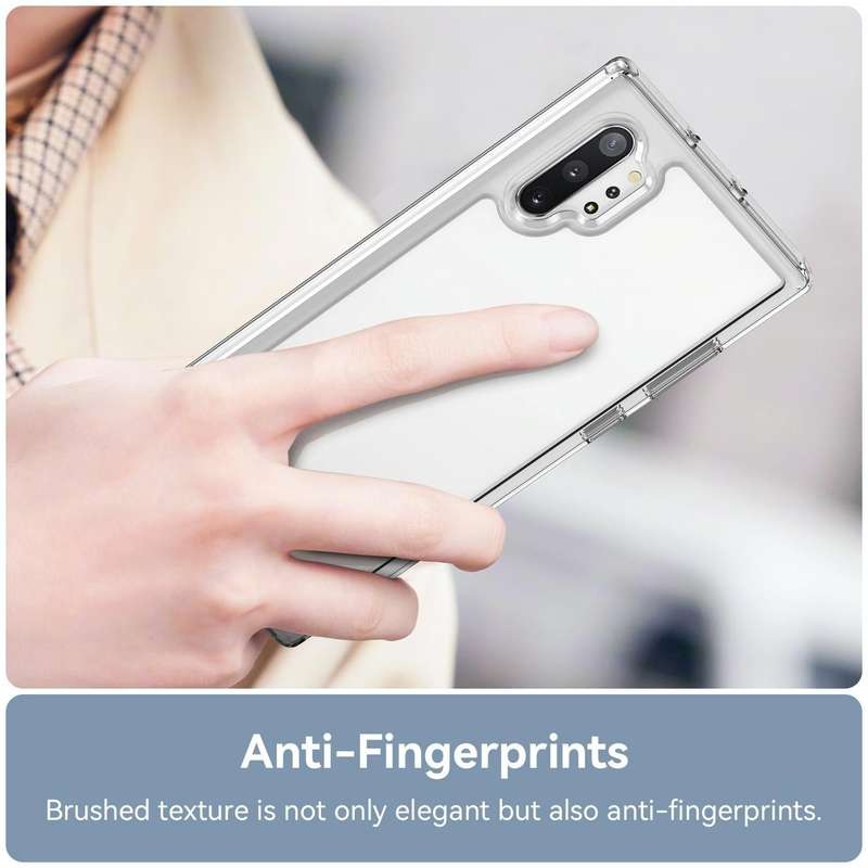 For Samsung Galaxy Note10+ 5G Colorful Series Acrylic + TPU Phone Case(Transparent)