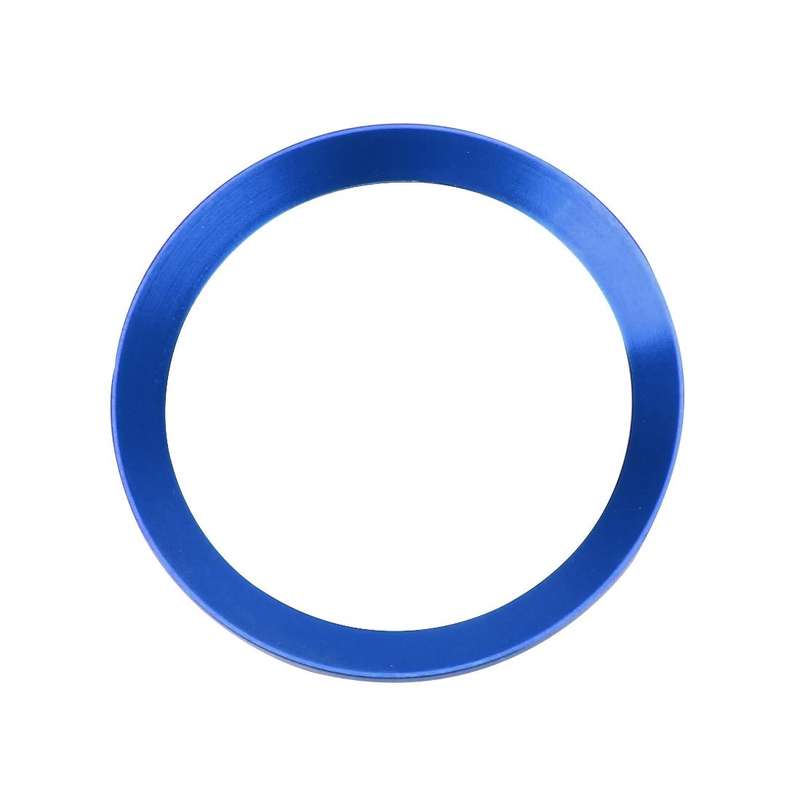 Car Engine Start Key Push Button Ring Trim Aluminum Alloy Sticker Decoration for Volkswagen(Blue)