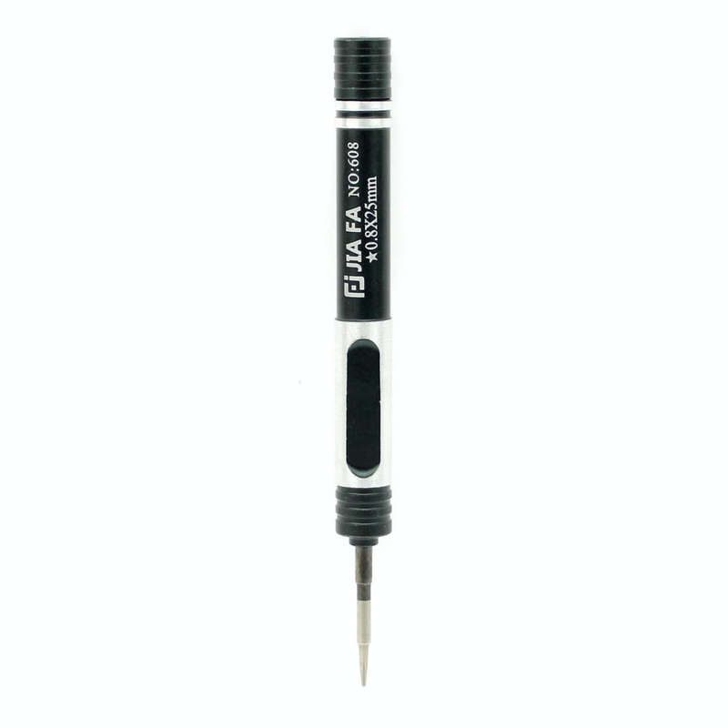 JIAFA JF-608-02 Five Star 0.8 Screwdriver for iPhone Charging Port Screws(Black)