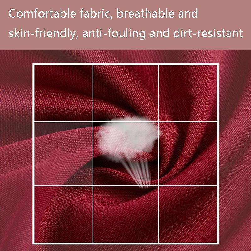 2 PCS 0058 Cafe Nail Shop Waterproof Apron Polyester Material Home Work Apron(Red Wine)