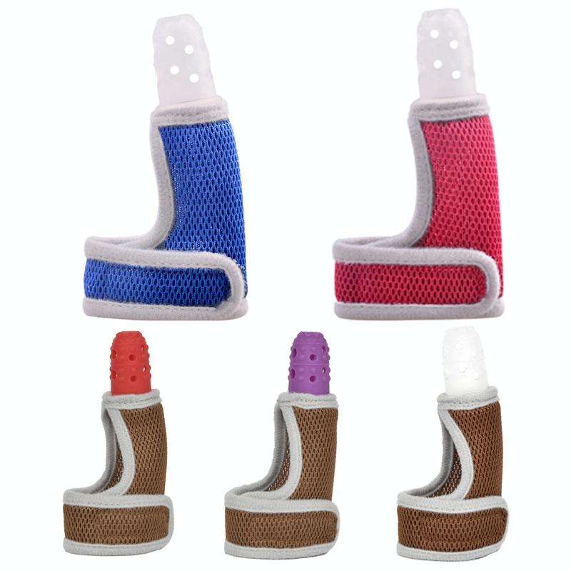 ZT001 Baby Silicone Molar Finger Cots Children Anti-Bite Hand Breathable Thumb Cots Teether Mater...