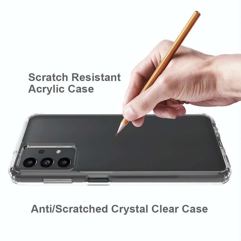 For Samsung Galaxy A13 4G Shockproof Scratchproof TPU + Acrylic Protective Phone Case(Black)