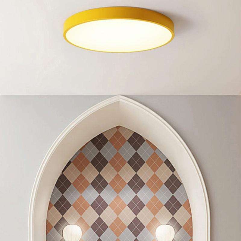 Macaron LED Round Ceiling Lamp, Stepless Dimming, Size:30cm(Gold)