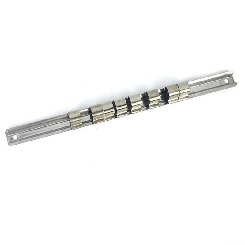 Carbon Steel 8 Socket Rack Storage Divider Rail Tray Holder Brackets Shelf Stand Tool Organizer S...