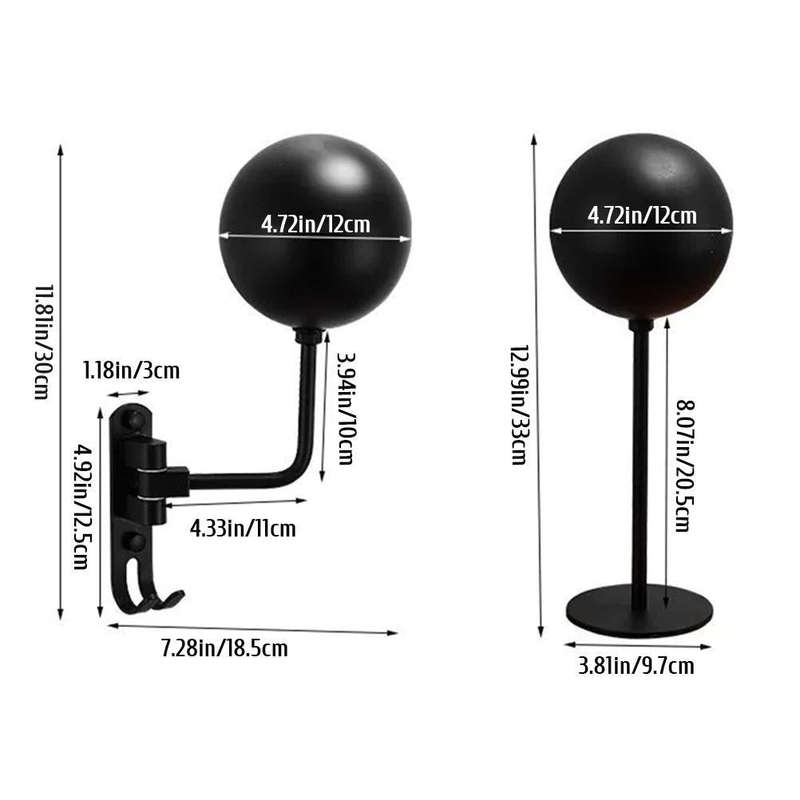 Motorcycle Helmet Rack Hat Storage Rack Suitable for Various Helmets(Floor Style)