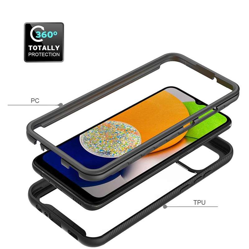 For Samsung Galaxy A03 164mm Starry Sky Solid Color Series Shockproof PC + TPU Phone Case(Frosted...