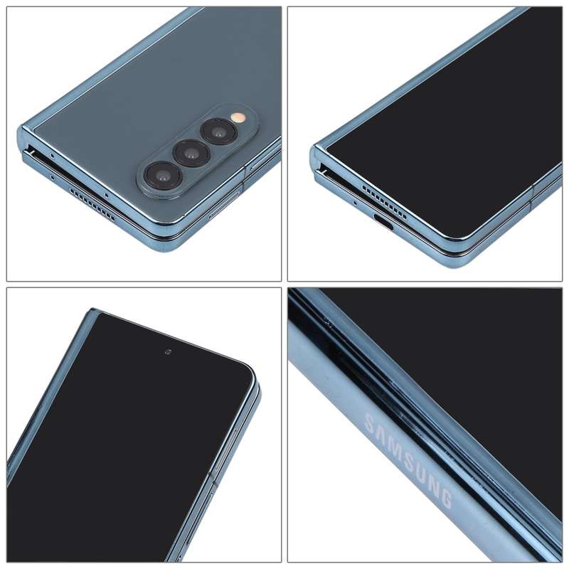 For Samsung Galaxy Z Fold4 Black Screen Non-Working Fake Dummy Display Model(Blue)