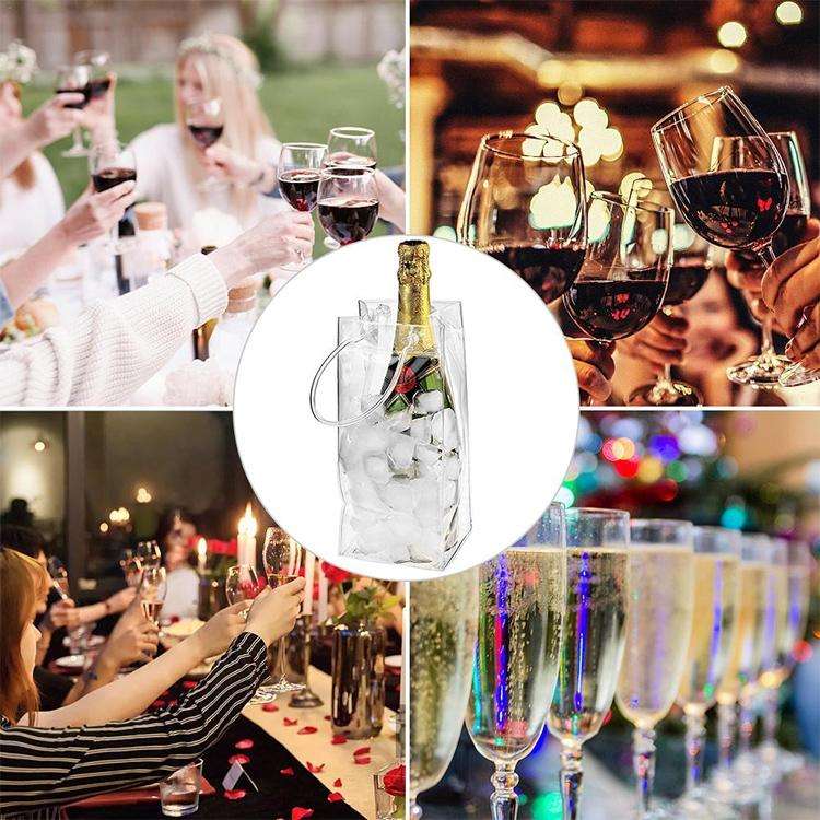High Quality PVC Ice Bag for Wine(Transparent)