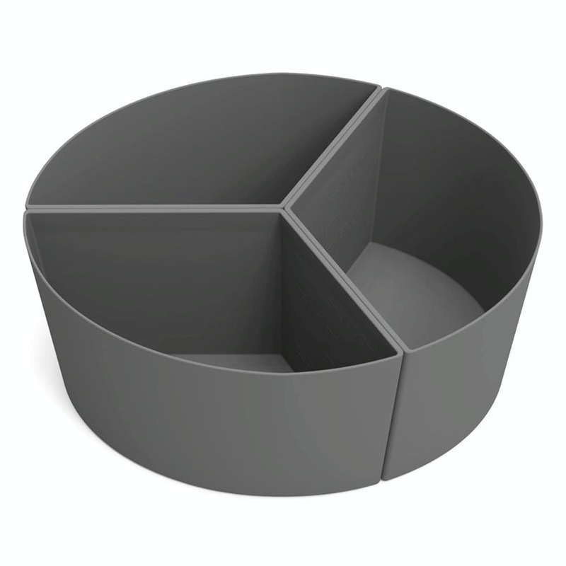 For Crockpot 6QT Slow Cooker Silicone Liners Divider Reusable Leak Proof Mats, Spec: Gray 3 Compa...