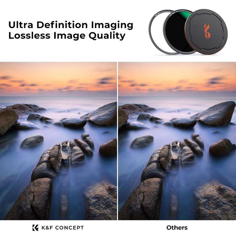 K&F CONCEPT SKU.1762 82mm ND1000 Nano-X Magnetic HD Camera Lens Filter with Lens Cap Filter
