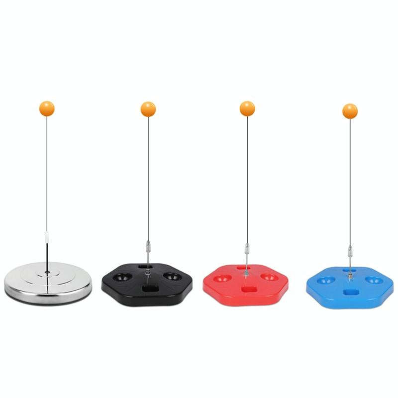 Single Table Tennis Trainer Elastic Flexible Shaft Fixed Ball Training Device, Specification: Blu...