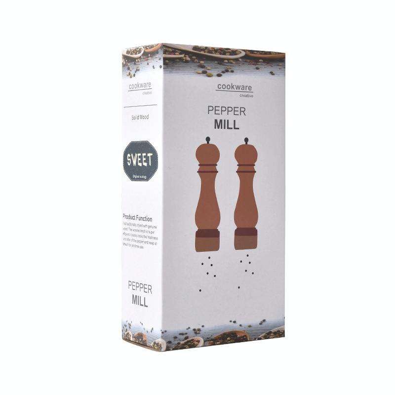 Beech 304 Stainless Steel Manual Pepper Grinder Ceramic Core Pepper Grinder, Specification: 6 Inc...
