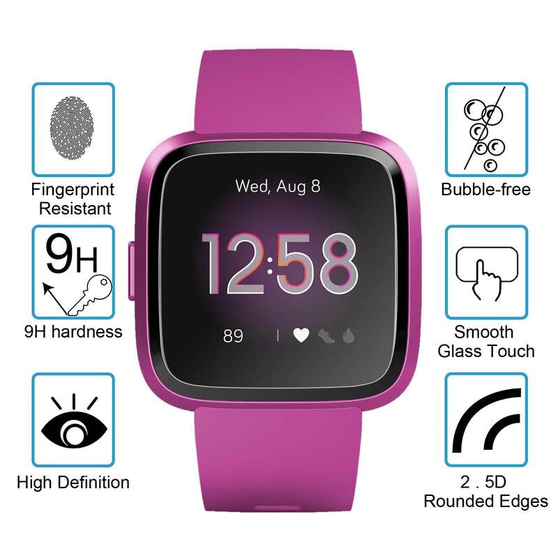 For Fitbit Versa Lite 0.26mm 2.5D 9H Tempered Glass Film Screen Protector