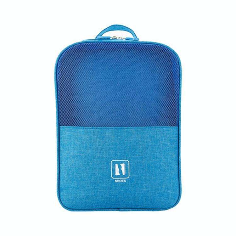 Multifunctional Travel Shoe Storage Bag Portable Multi-layer Shoe Box(Sky Blue)