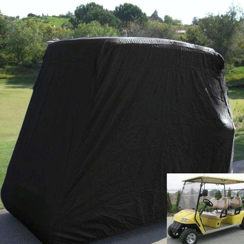 210D Oxford Cloth Golf Cart Cover Scooter Kart Dust Cover, Specification: 275 x 122 x 168 cm(Black)