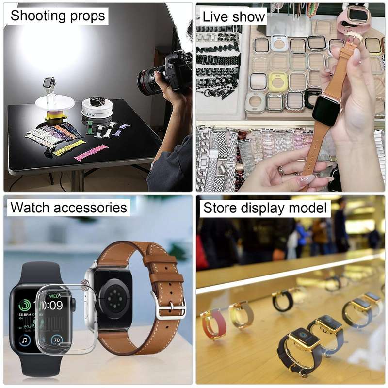 For Apple Watch SE 2022 44mm Black Screen Non-Working Fake Dummy Display Model (Starlight)