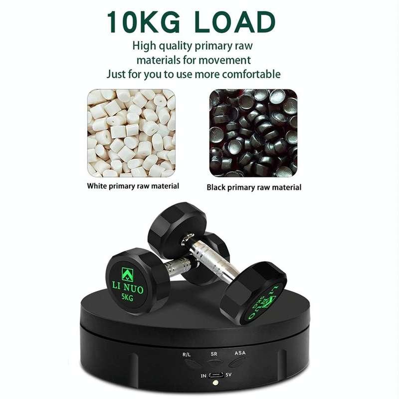14.6cm USB Electric Rotating Turntable Display Stand Video Shooting Props Turntable for Photograp...