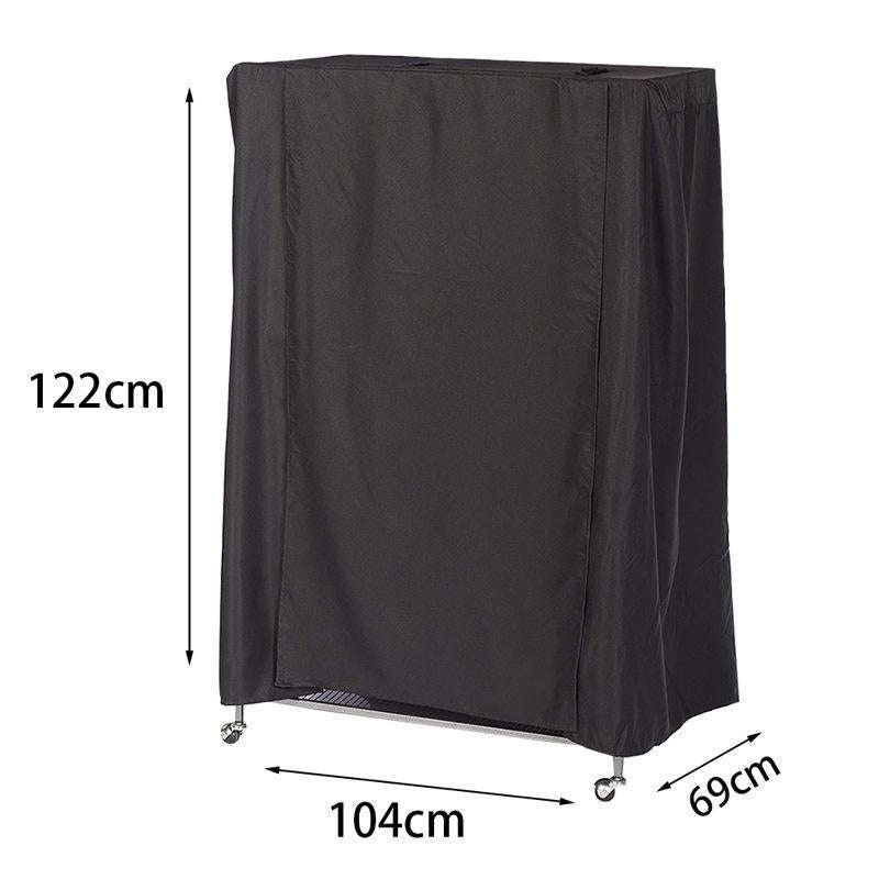 210D Waterproof Oxford Cloth Dust Cover Bird Cage Protective Cover Parrot Cage Shade(Black Silver)