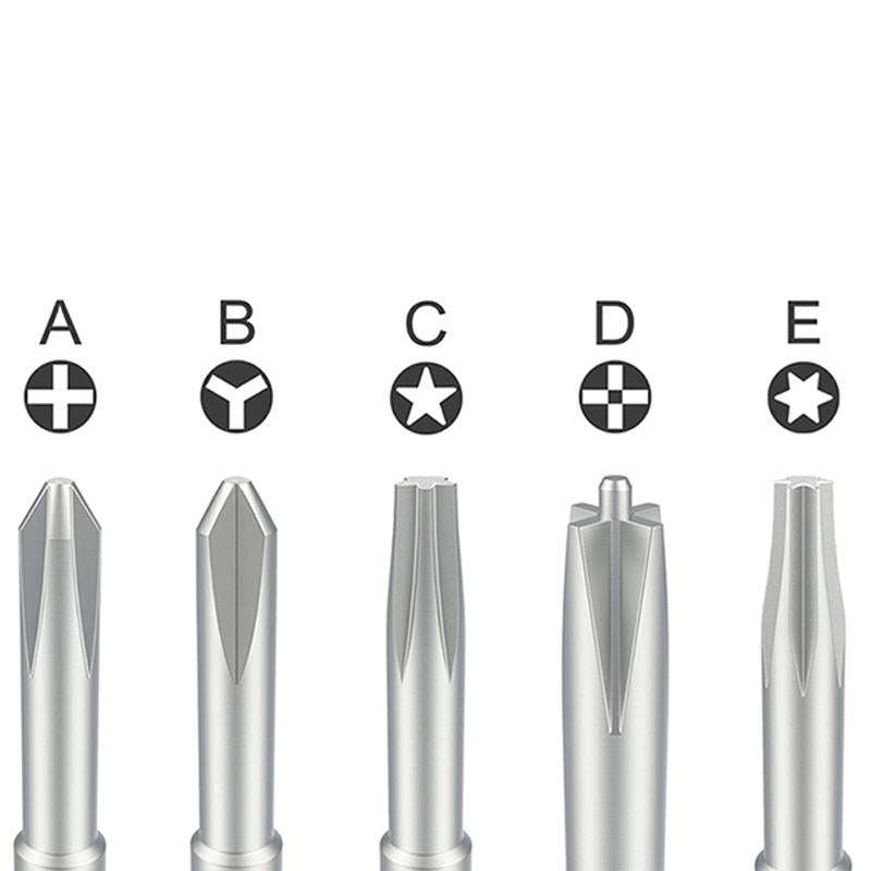 Qianli iFlying 5 in 1 Aluminum Handle Anti-slip Screwdriver