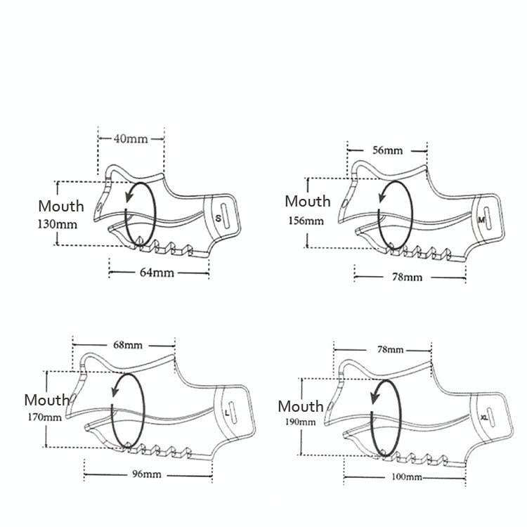 Pet Dog Muzzle Anti-bite Anti-call Silicone Muzzle, Size:XL(Yellow)