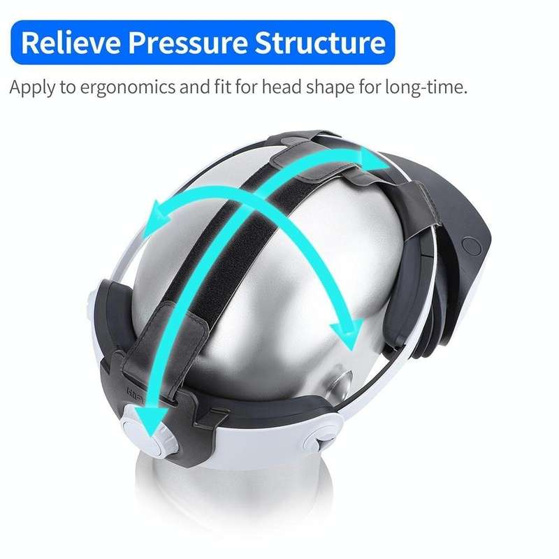Hifylux PS-QF35 For PlayStation VR2 Decompression Headband Comfort Strap(Black)