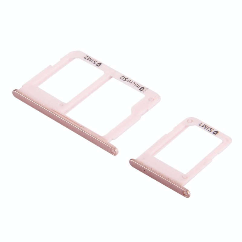 For Galaxy J5 Prime / G570 & J7 Prime / G610 SIM Card Tray + Micro SD & SIM Card Tray (Rose Gold)