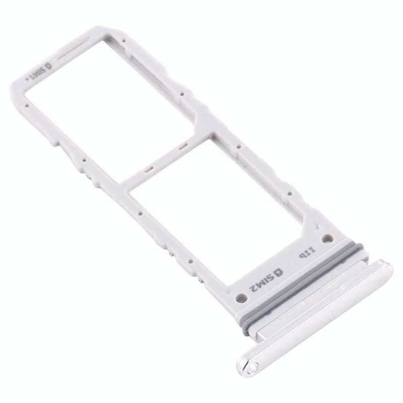 For Samsung Galaxy A90 5G SM-A908 SIM Card Tray + SIM Card Tray (Silver)