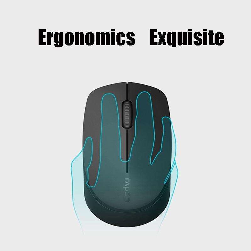 Rapoo 9000G 78 Keys Multi-modes Wireless Keyboard and Mouse Set(Black)