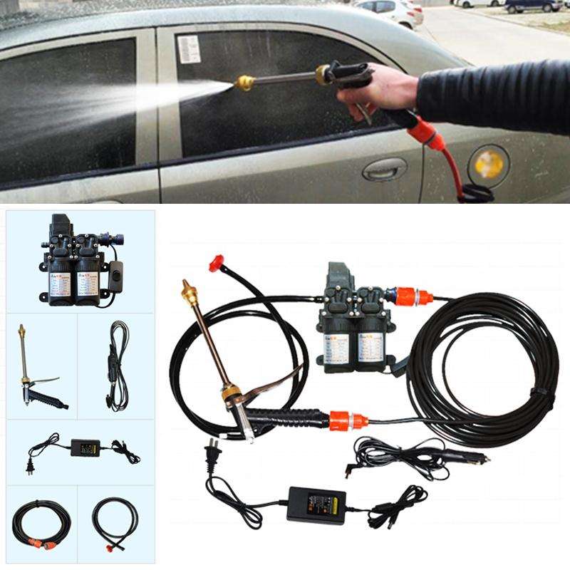 220V Portable Double Pump + Power Supply High Pressure Outdoor Car Washing Machine Vehicle Washin...