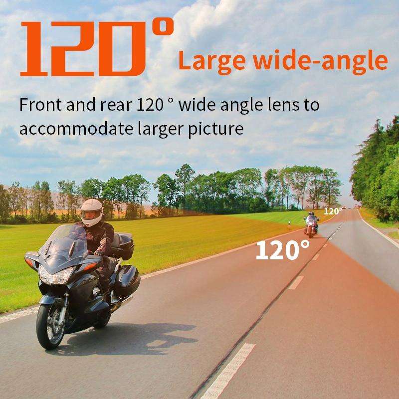 SE65 Dual 1080P Waterproof HD Motorcycle DVR, Support WiFi / GPS / Cycling Video