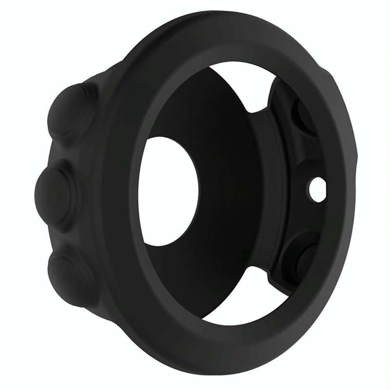 For Garmin Fenix 5X Solid Color Silicone Watch Protective Case(Black)