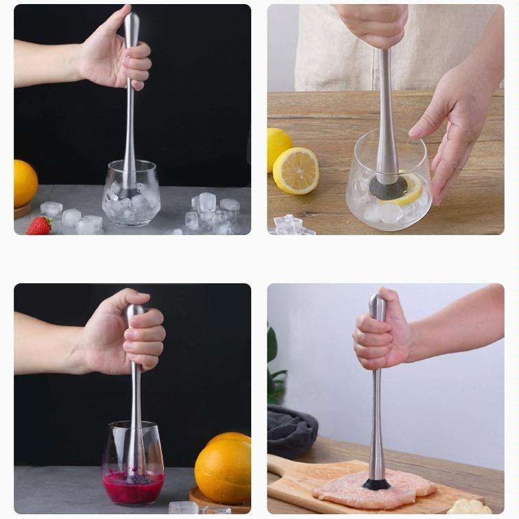 Fruit Crushed Popsicles Crushed Ice Hammer Bartender Mashed Sticks, Specification: Large