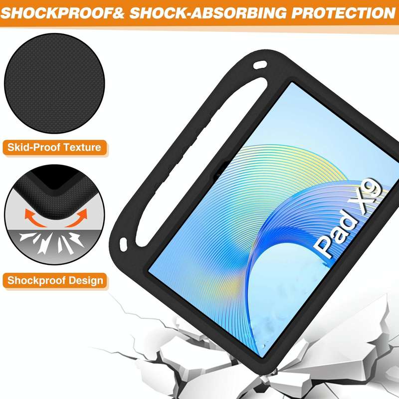 For Honor Pad X9 / X8 Pro Handle Portable EVA Shockproof Tablet Case(Black)