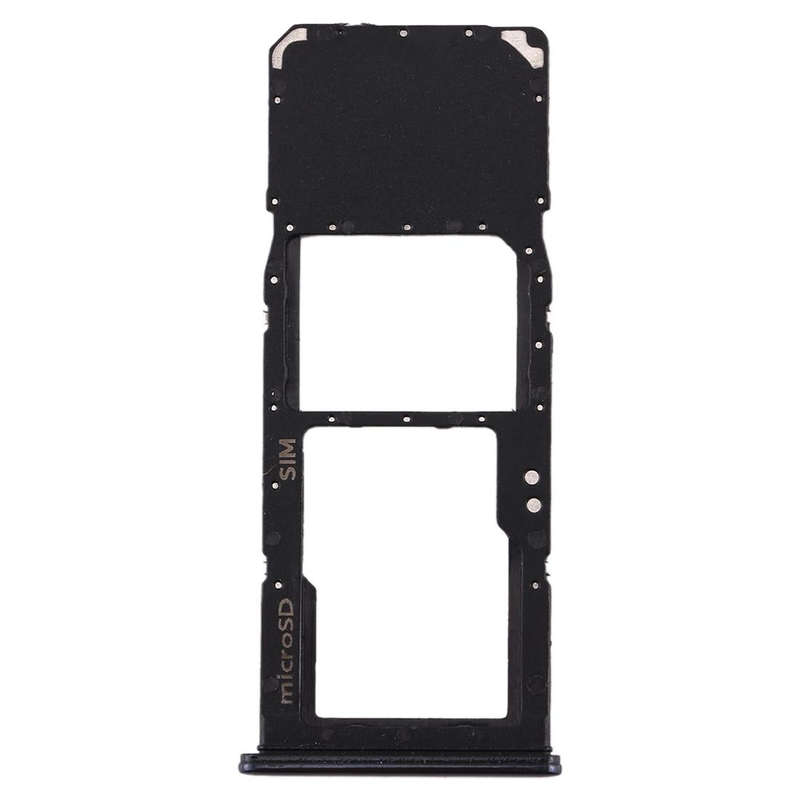 For Galaxy A70 SIM Card Tray + Micro SD Card Tray (Black)