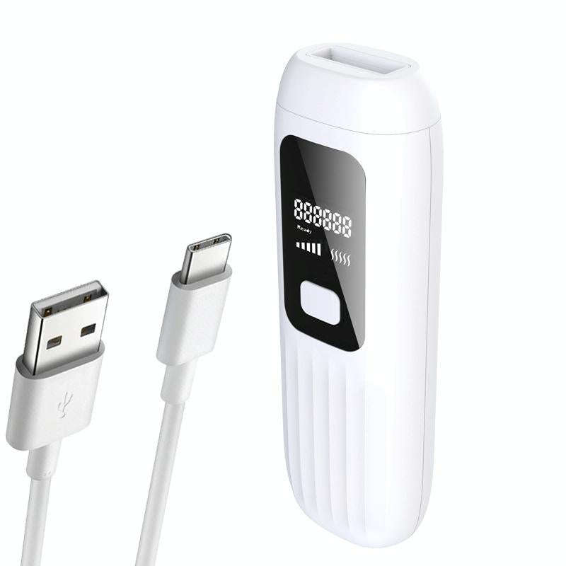 Portable Body Electric Hair Removal Instrument Home Laser Beauty Instrument(White)