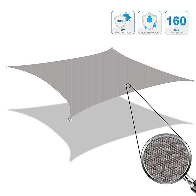 Triangle Outdoor Garden Sunshade Sail Waterproof Anti-UV Canopy, Size: 2.4m x 2.4m x 2.4m(Red)