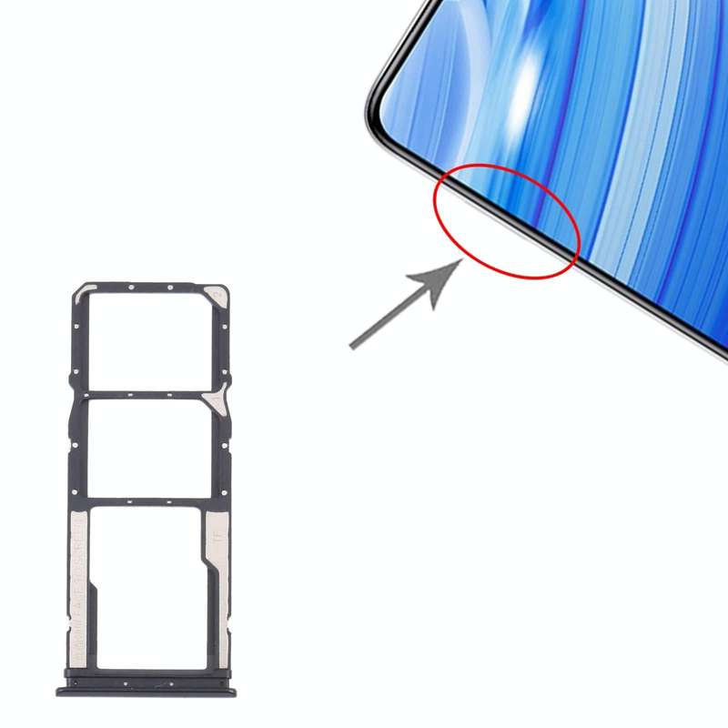 SIM Card Tray + SIM Card Tray + Micro SD Card Tray for Xiaomi Redmi 9T 4G / Redmi Note 9 4G J19S ...