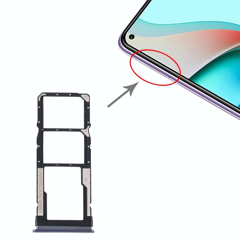 SIM Card Tray + SIM Card Tray + Micro SD Card Tray for Xiaomi Redmi Note 9 5G / Redmi Note 9T M20...