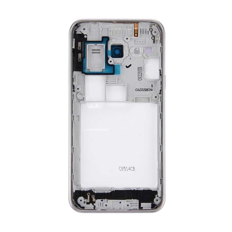 For Galaxy J3 (2016) / J320 (Double card version) Battery Back Cover + Middle Frame Bezel (White)