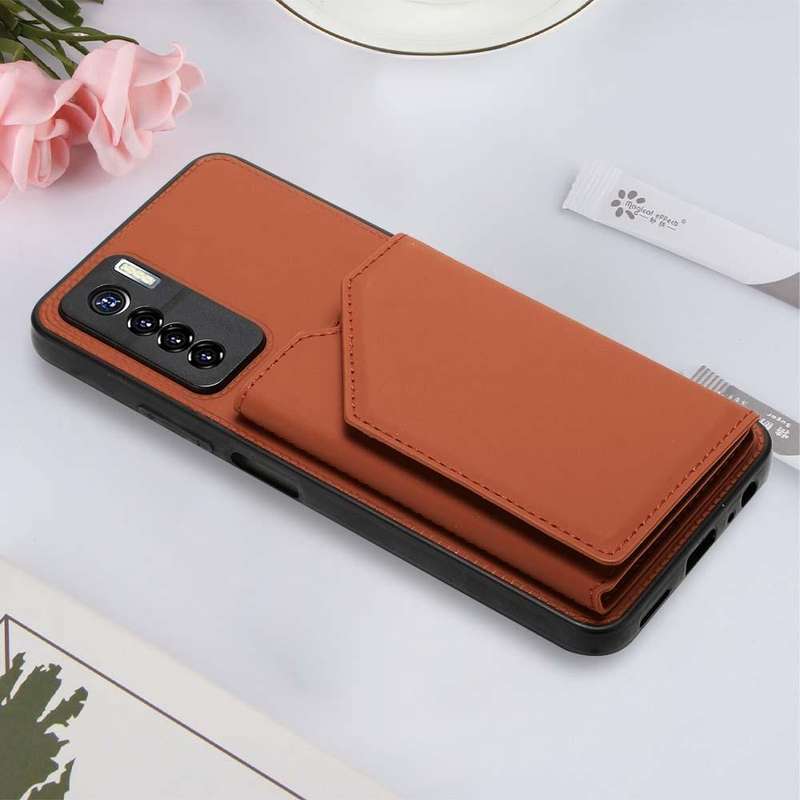 For Tecno Camon 17 Pro Skin Feel PU + TPU + PC Phone Case(Brown)
