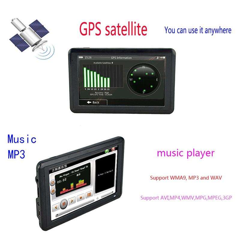 Q5 Car 5 inch HD TFT Touch Screen GPS Navigator Support TF Card / MP3 / FM Transmitter, Specifica...