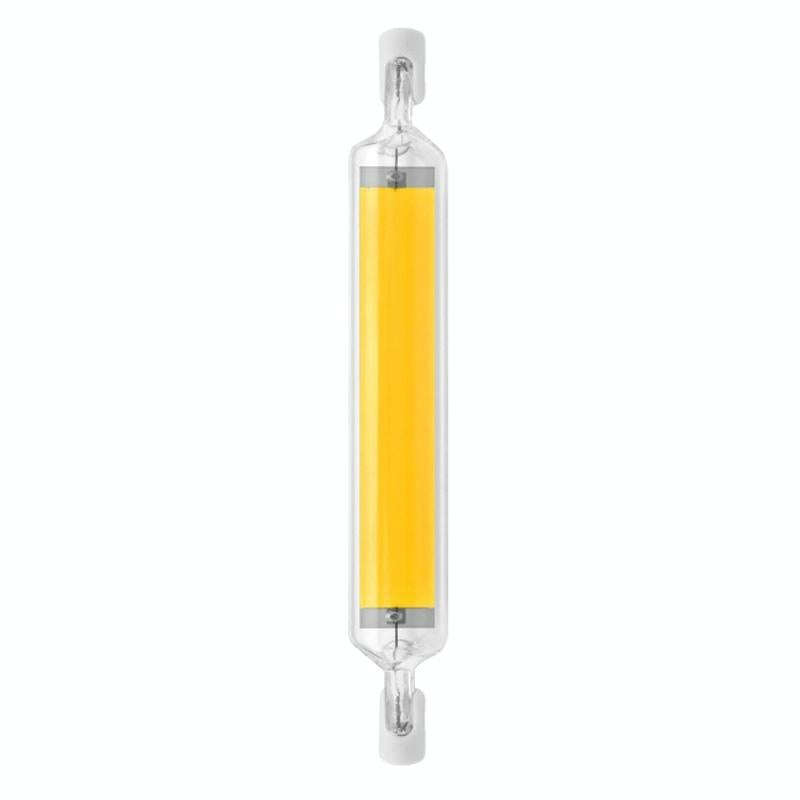 118mm 20W R7S LED COB Dimmer Glass Lamp Double-end Horizontal Plug-in Light(110V Natural White Li...