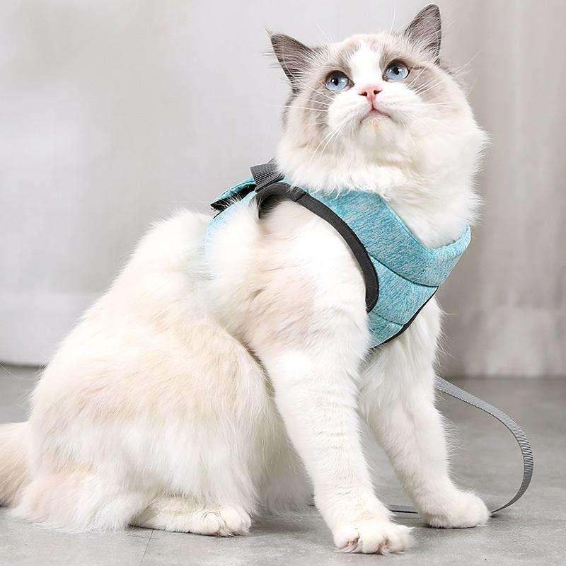 Cat Leash Pet Chest Harness Leash, Size: L(Green)