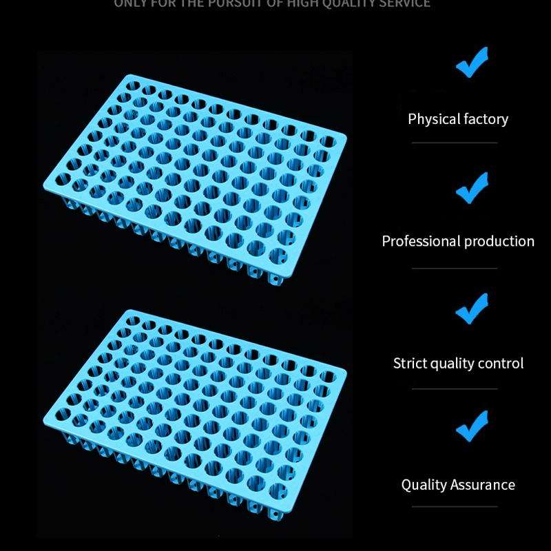 2 PCS Plastic Storage Rack Virus Sampling Tube Rack, Specification: 96-well