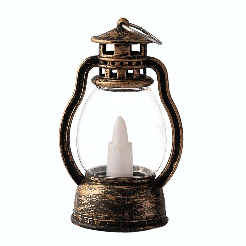 Retro Portable Kerosene Lamp Bar Home Christmas Decoration Lights, Color: Bronze